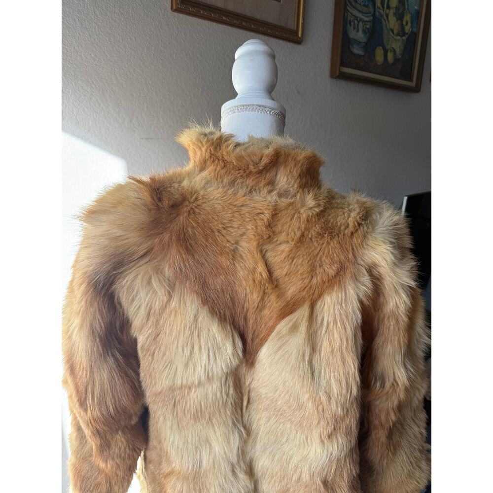 Vintage Spanish Tan Rabbit Fur Coat - Picture 11 of 12